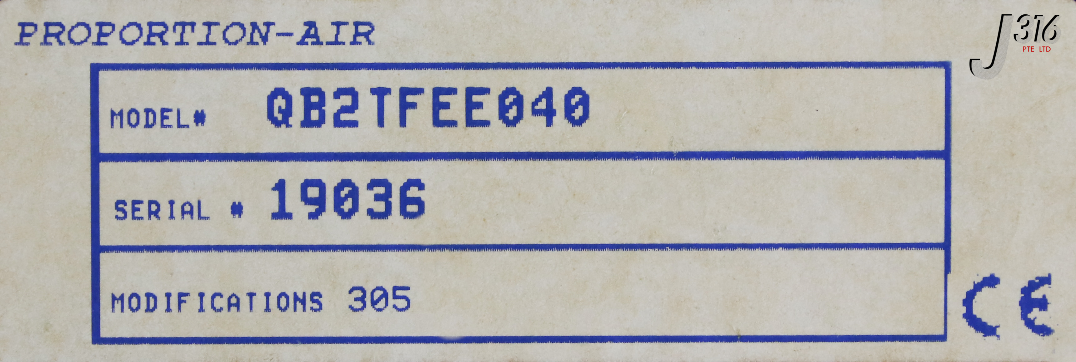 19444 PROPORTION AIR PRESSURE CONTROL VALVE MODIFICATIONS 305
